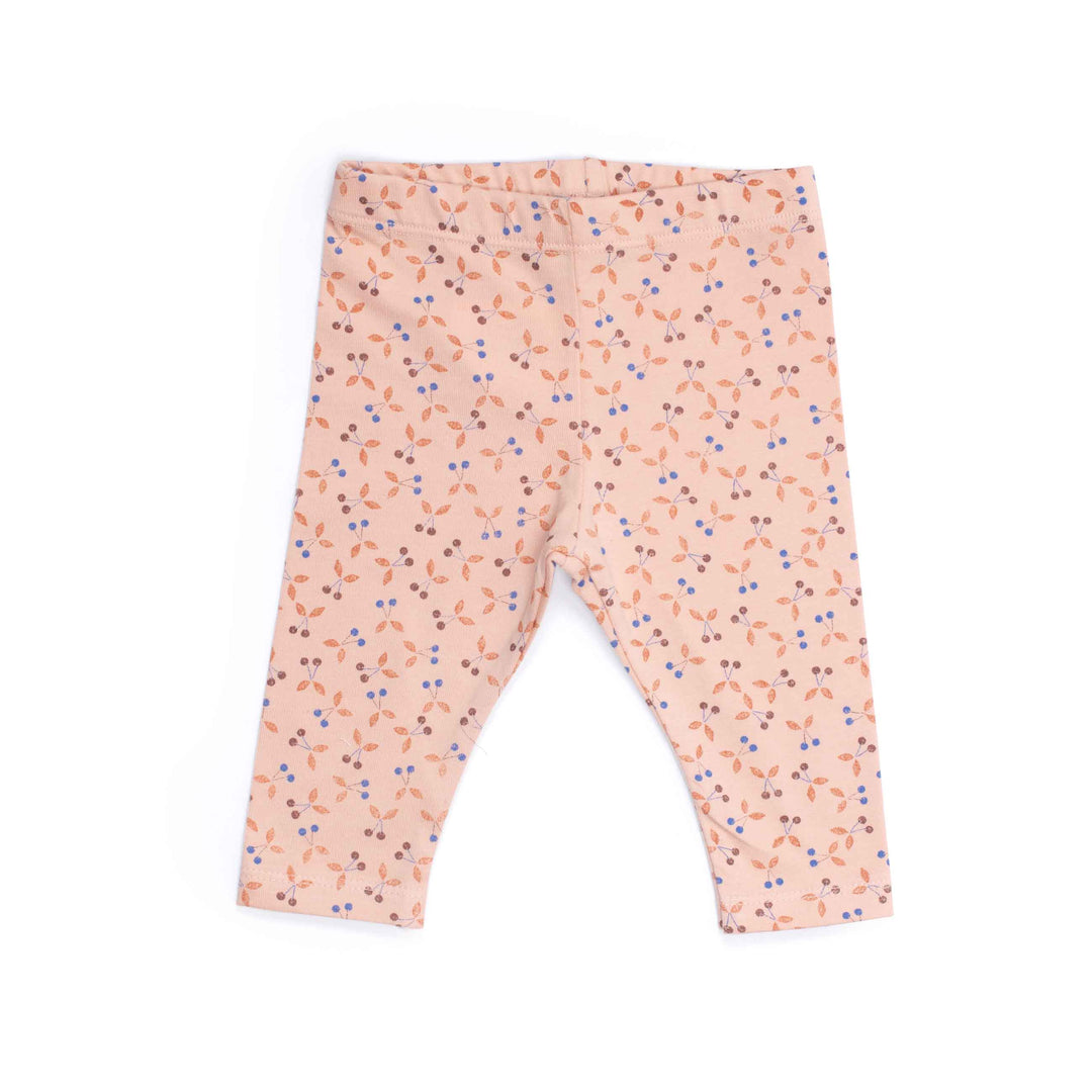 Moulin Roty | Leggings Cotone Rosa Ciliegie, Fannette Pomme des Bois