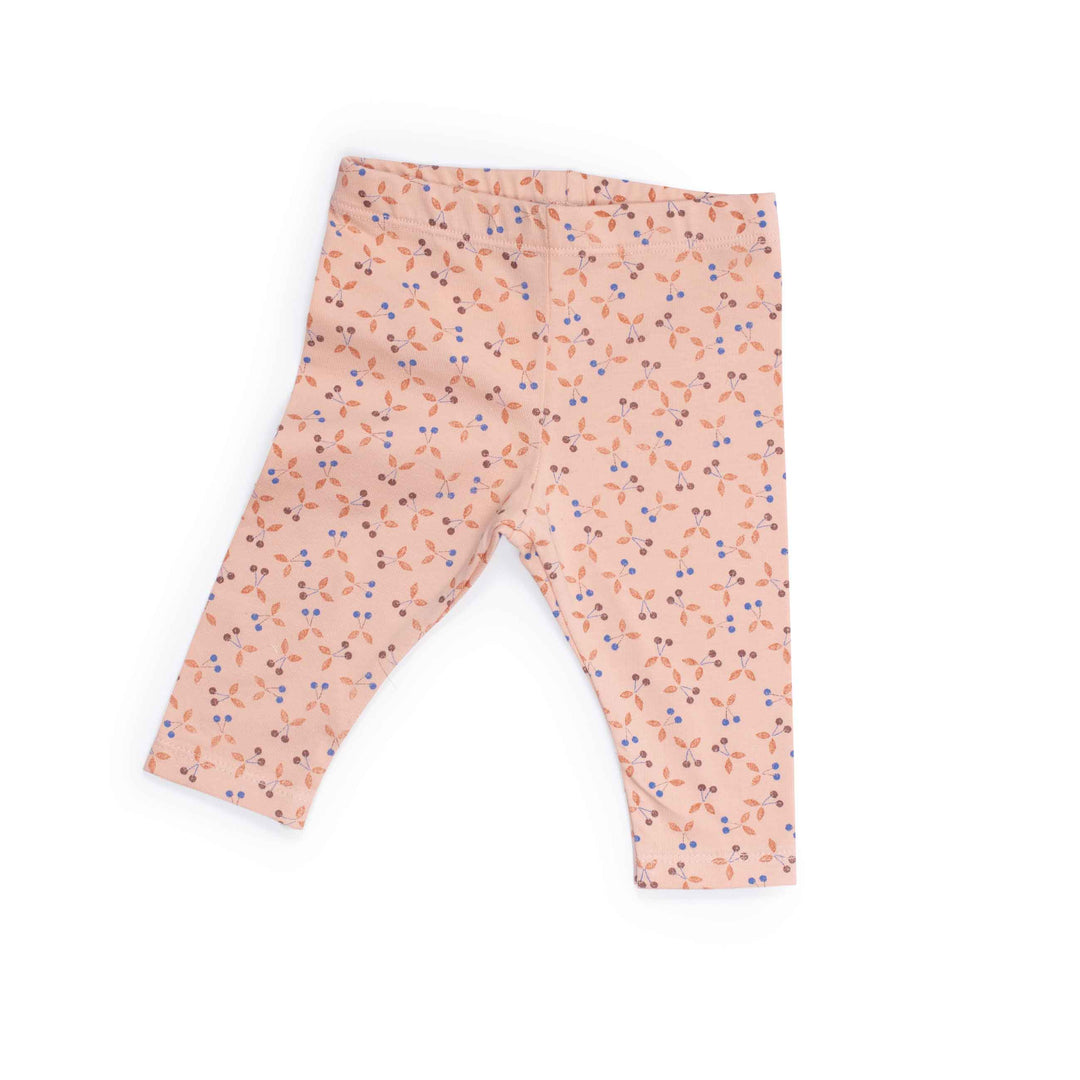 Moulin Roty | Leggings Cotone Rosa Ciliegie, Fannette Pomme des Bois