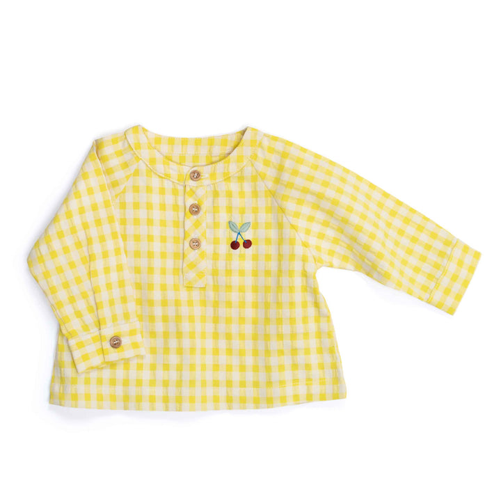 Moulin Roty | Camicia Quadretti Giallo, Félicie Pomme des Bois