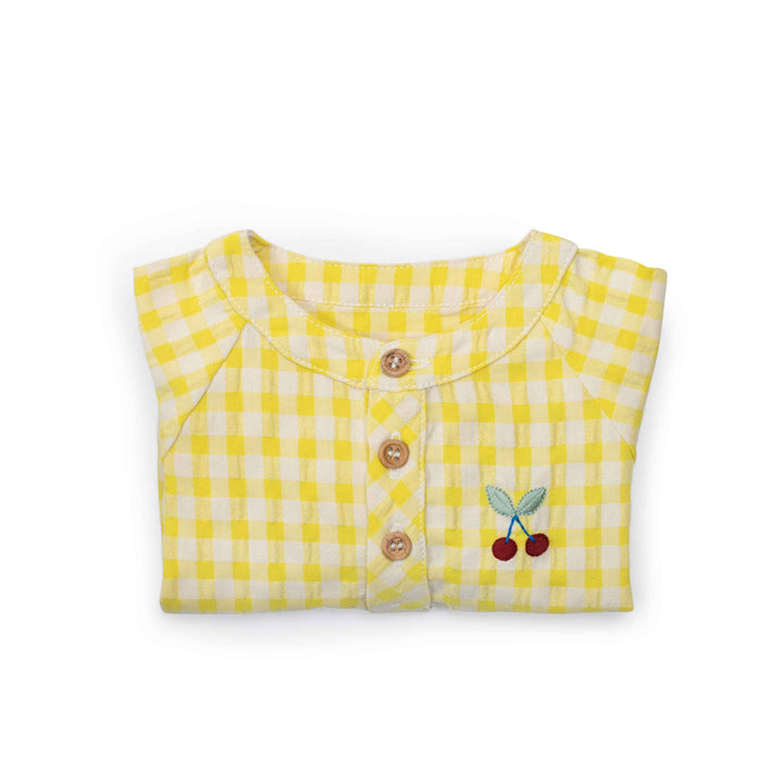 Moulin Roty | Camicia Quadretti Giallo, Félicie Pomme des Bois