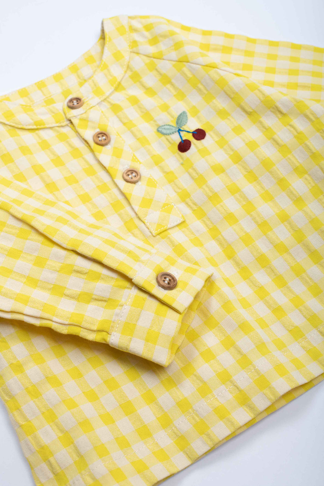 Moulin Roty | Camicia Quadretti Giallo, Félicie Pomme des Bois