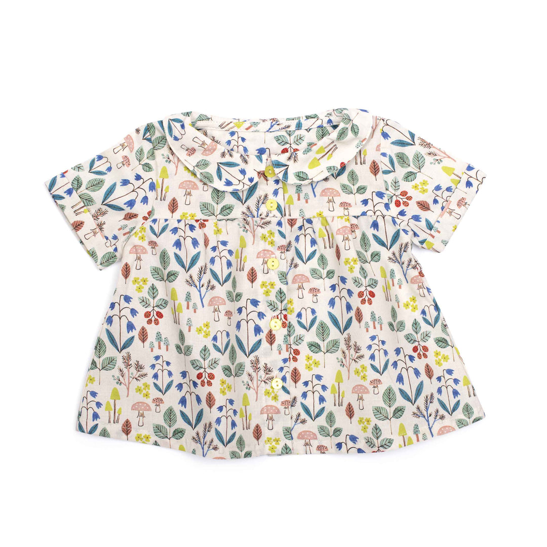 Moulin Roty | Camicia Cotone Bio Floreale, Fanchon Pomme des Bois