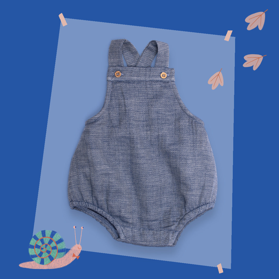 Pagliaccetto in Chambray Denim, Féreol Pomme des Bois