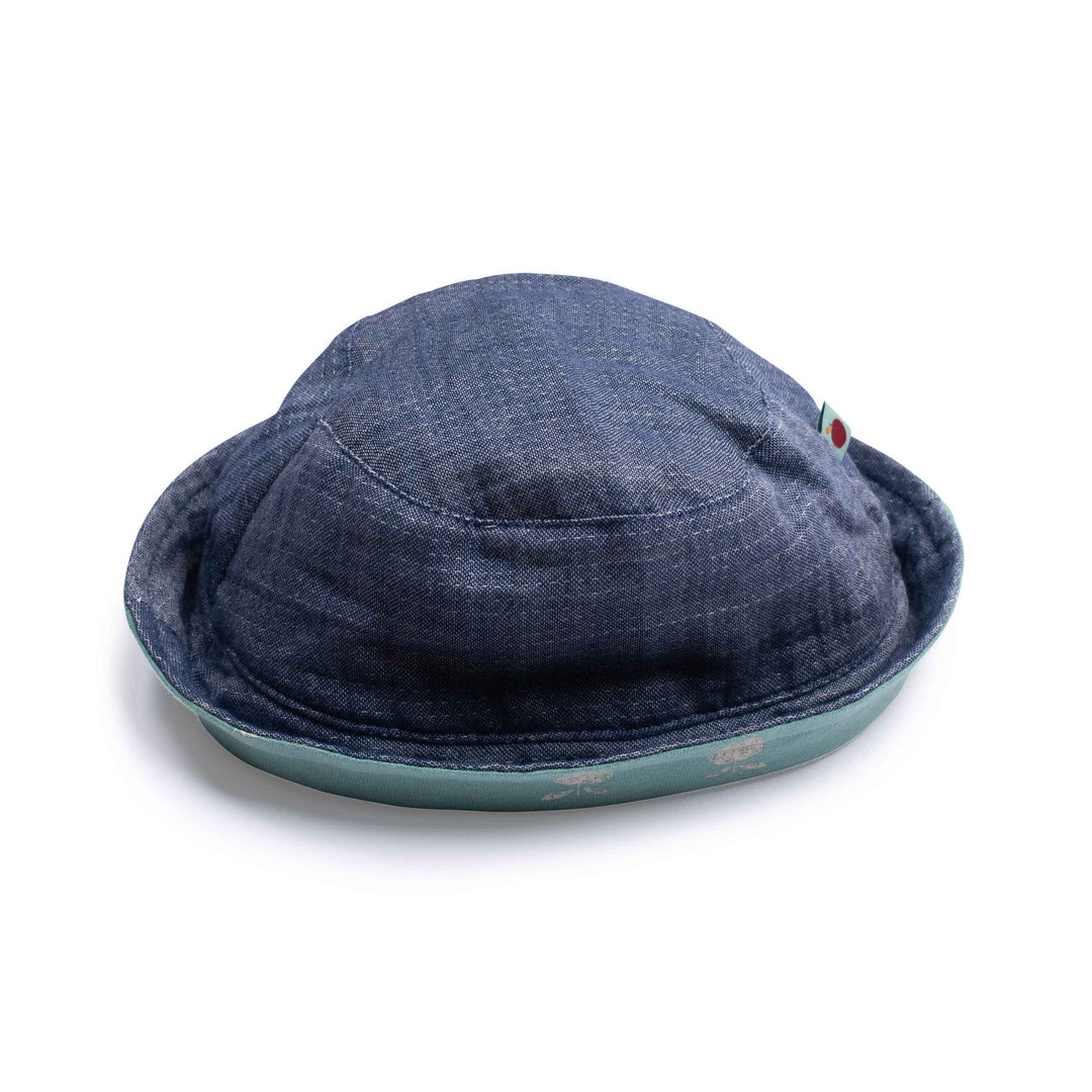 Moulin Roty | Fabien Cappello da Sole in Chambray Denim Bambino