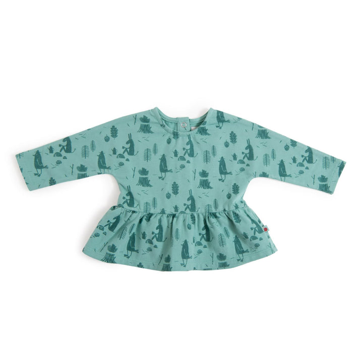 Moulin Roty | Maglietta Caldo Cotone Verde Estelle Pomme des bois