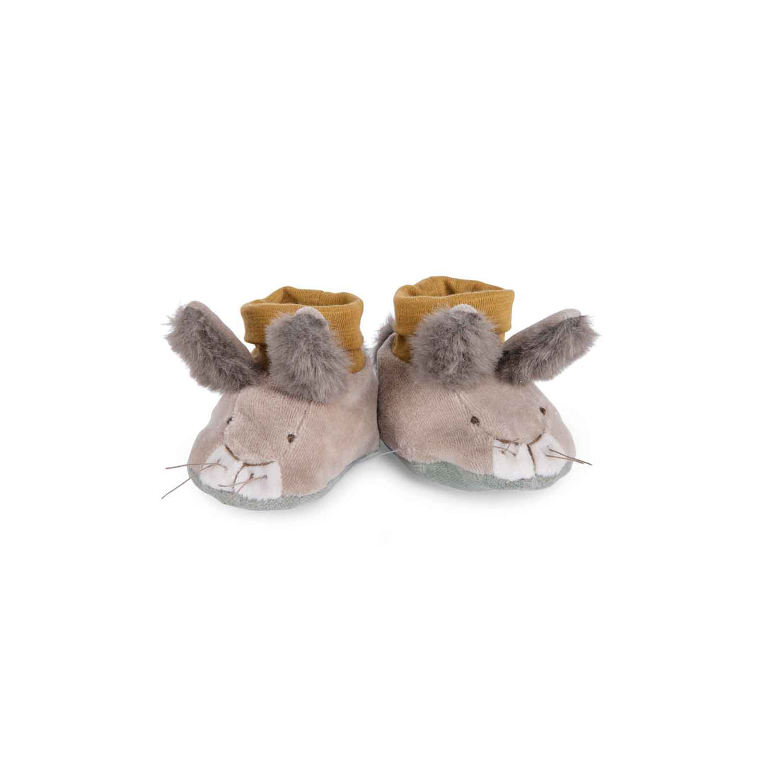 Moulin Roty | Scarpine morbide 0-6 mesi, Coniglietto Trois petits lapins 