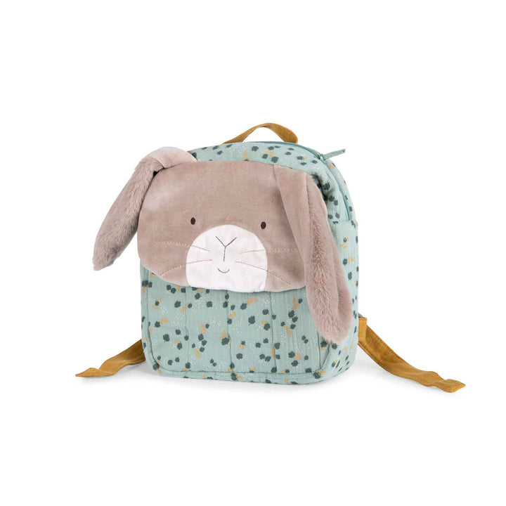 Moulin Roty | Zaino morbido Coniglio salvia, Trois petits lapins