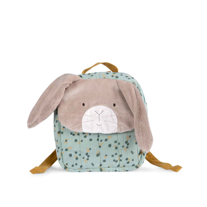 Moulin Roty | Zaino morbido Coniglio salvia, Trois petits lapins