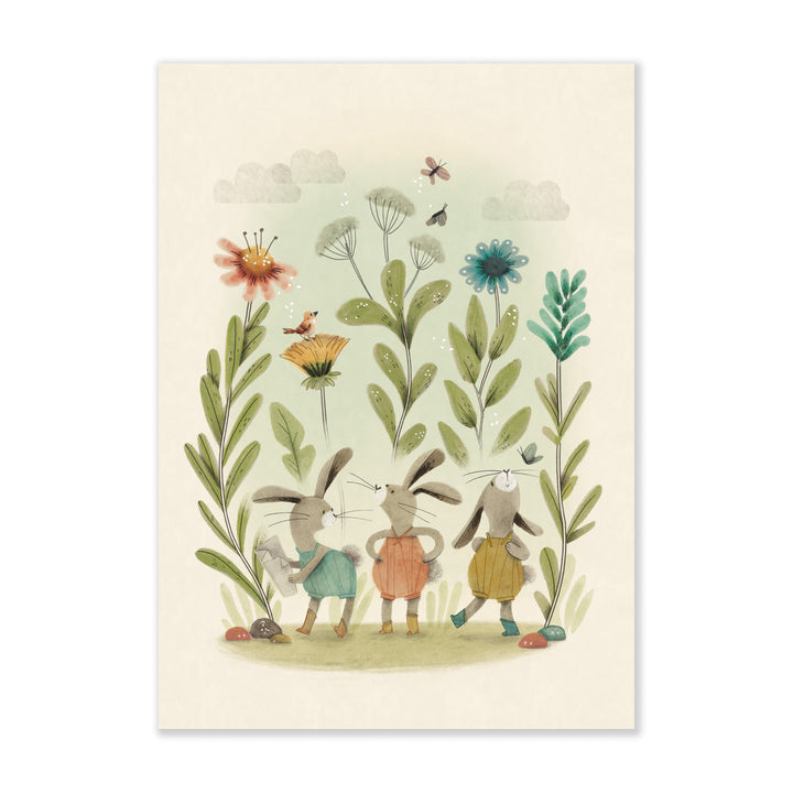 Moulin Roty | Poster Conigli, 50x70 cm