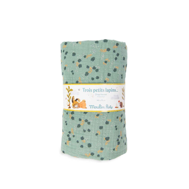 Moulin Roty | Lenzuolo sotto con angoli cotone 70x140cm Salvia