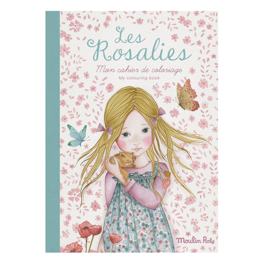 Moulin Roty | Quaderno da Colorare Bambole Les Rosalies (36 pagine)