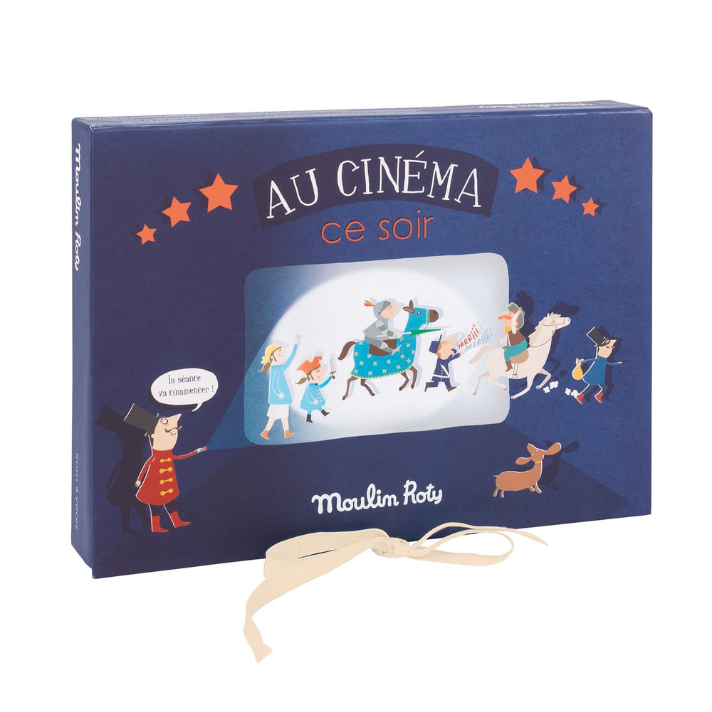 Moulin Roty Cofanetto cinema con lampada proietta storie Film a cinema