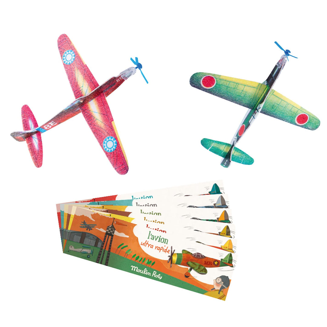 Moulin Roty | Aeroplani in polistirolo, 6 modelli da collezionare Les Petites Merveilles