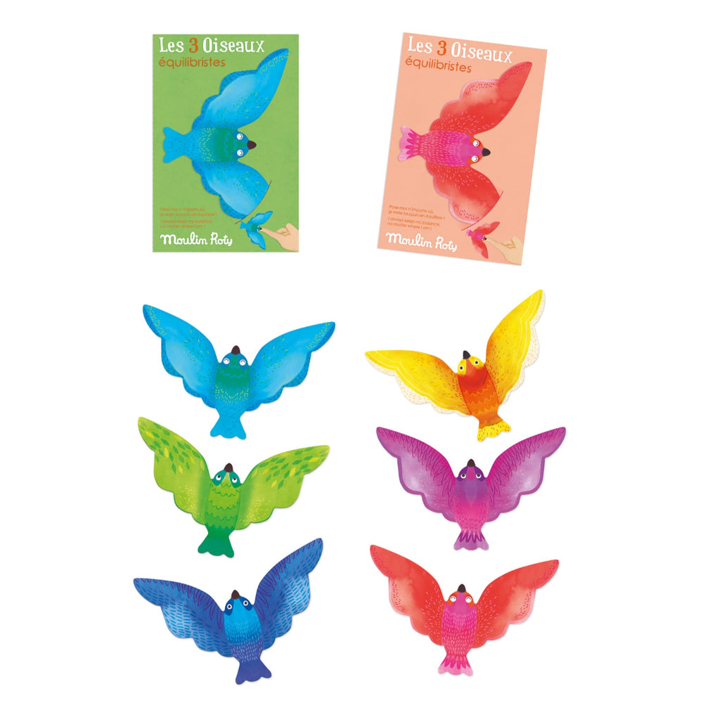 Moulin Roty | Set 3 Uccelli Equilibristi, Les Petites Merveilles