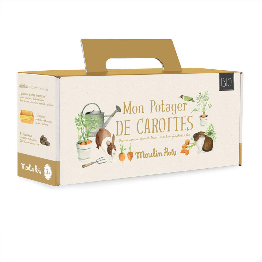 Moulin Roty | Kit Coltivazione per bambini, Carote Bio