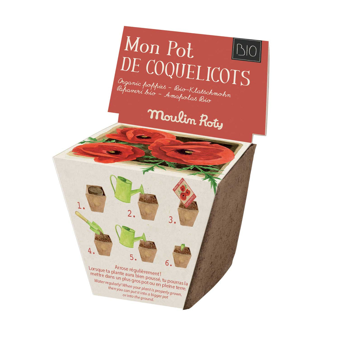 Moulin Roty | Mini Coltivazione per bambini, Papaveri Bio