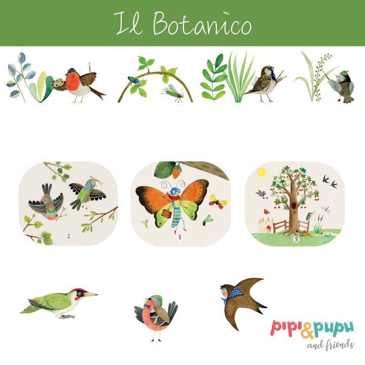 Lampada Proietta Storie Le Jardin +3 mini libri Italiano | Moulin Roty 712391