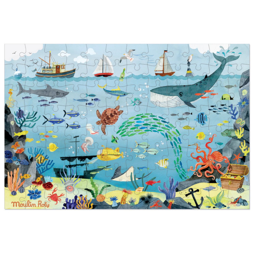 Puzzle Esploratore Oceano, 5 anni + Moulin Roty 712409