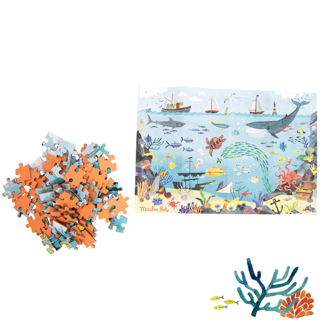 Puzzle Esploratore Oceano, 5 anni + Moulin Roty 712409