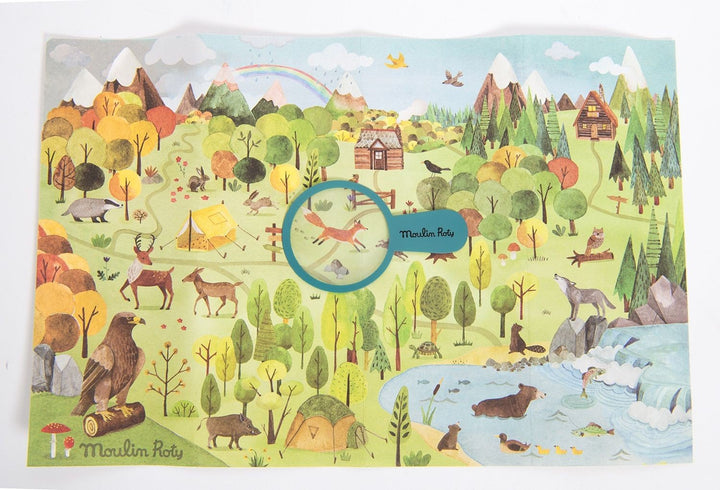 Puzzle Esploratore Foresta, 5 anni + Moulin Roty 712410