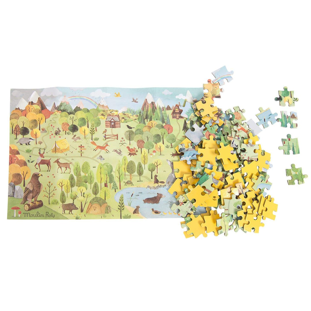 Puzzle Esploratore Foresta, 5 anni + Moulin Roty 712410