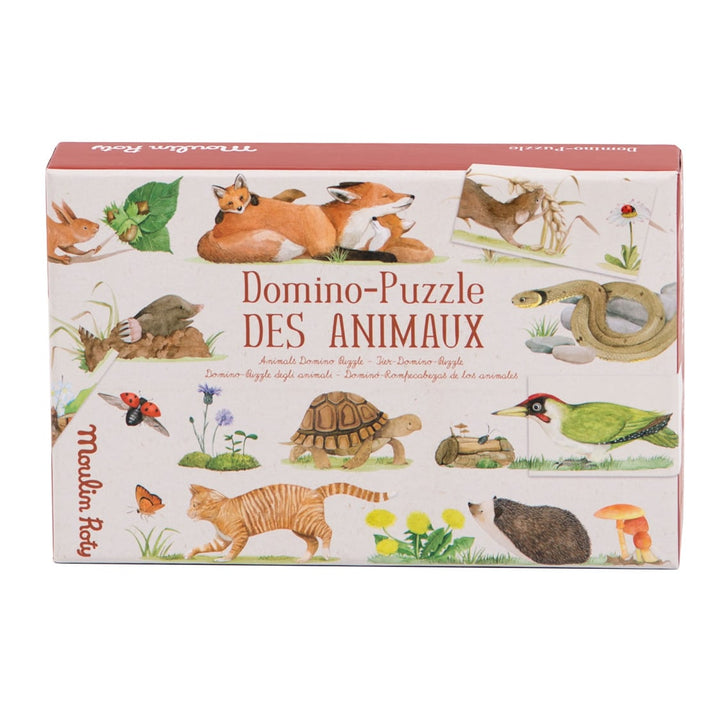 Gioco Domino-Puzzle degli Animali Le Jardin | Moulin Roty 712419