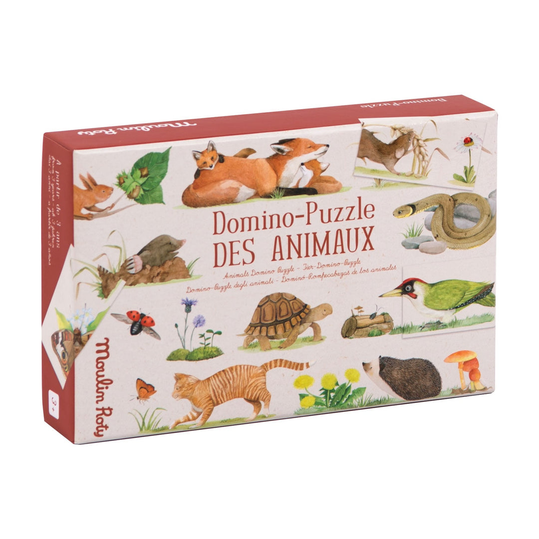 Gioco Domino-Puzzle degli Animali Le Jardin | Moulin Roty 712419