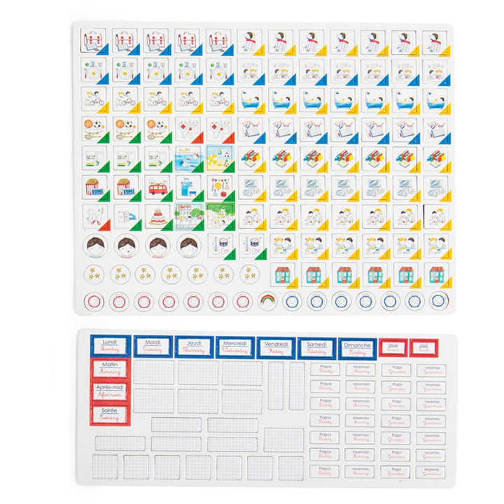 Weekly magnetic calendar