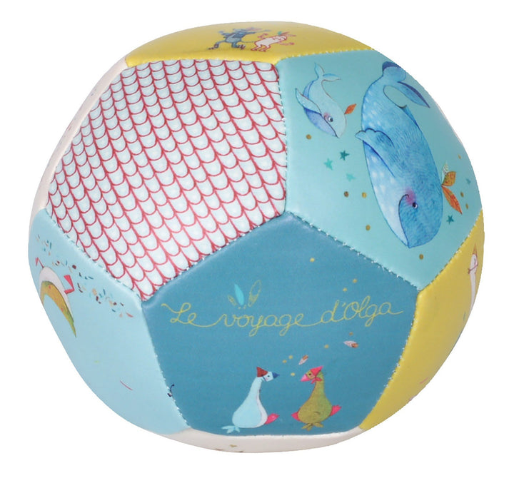Palla Morbida con Disegni - Le Voyage d'Olga per Neonati | Moulin Roty 714510