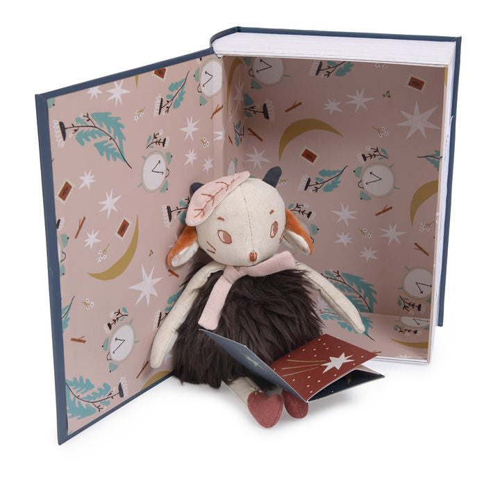 Libro Bella Notte e Peluche Pecora | Après la Pluie Moulin Roty 715006