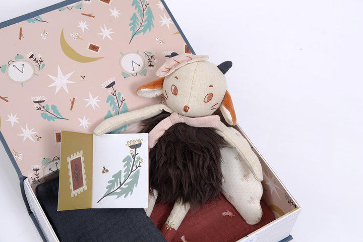 Libro Bella Notte e Peluche Pecora | Après la Pluie Moulin Roty 715006