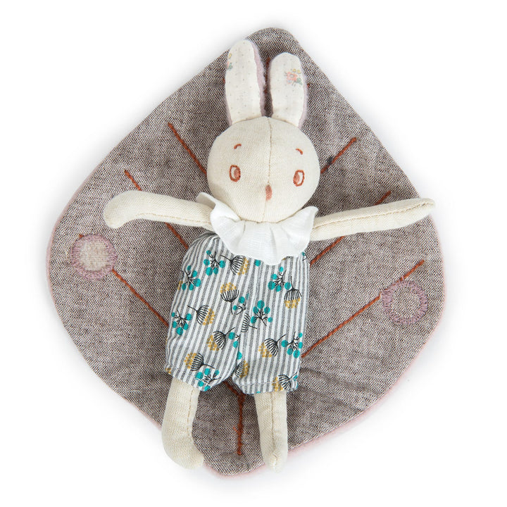 Pupazzo Piccolo Coniglio Bebè Mousse Moulin Roty 715026 Après la Pluie