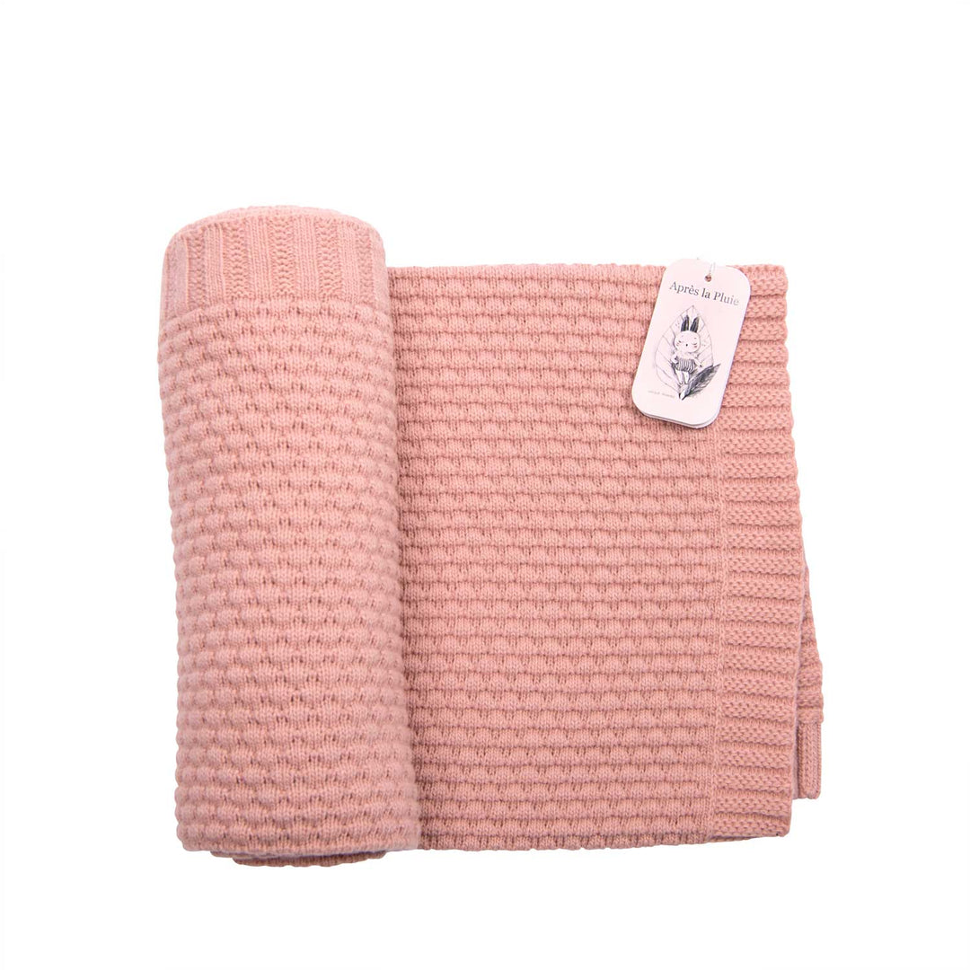 Moulin Roty | Copertina in Misto Lana Neonato Rosa, Après la Pluie