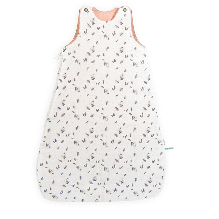 Organic cotton winter sleeping bag 90cm, Cream