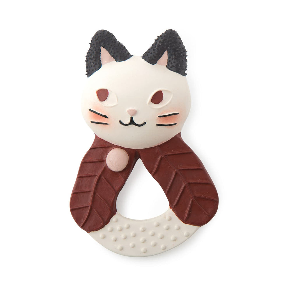 Moulin Roty | Anello di Dentizione Gatto Gomma Naturale 715371