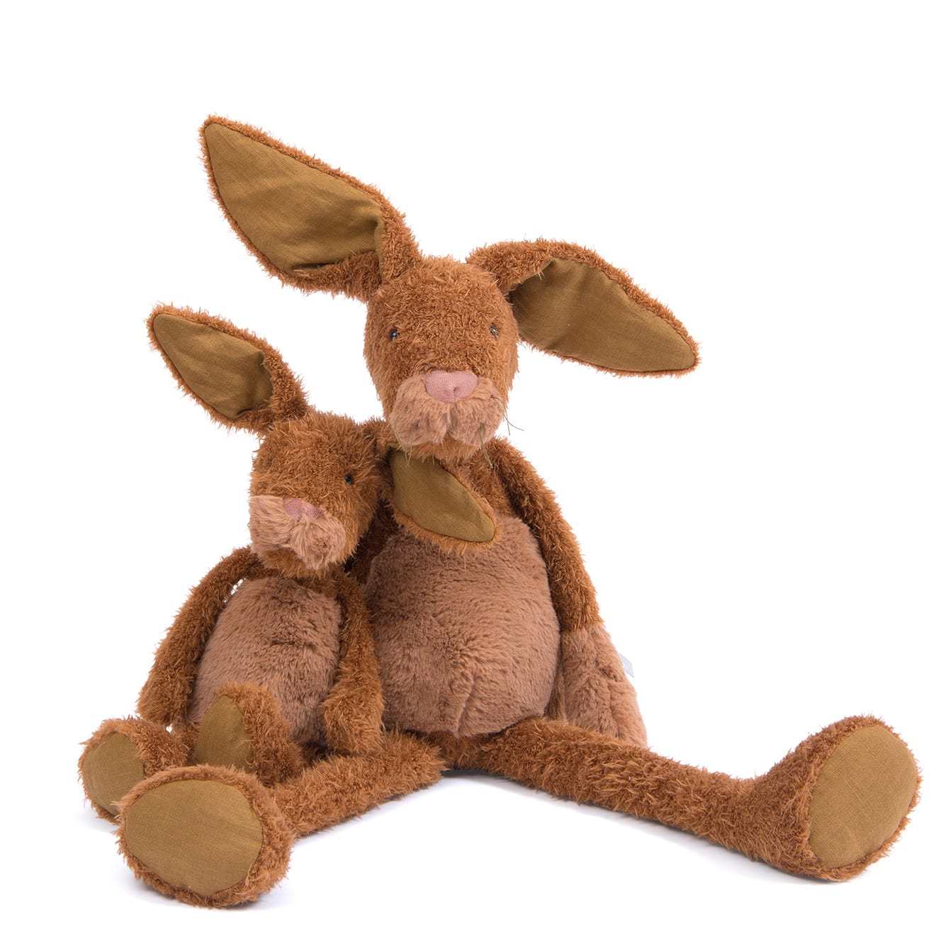 Large rabbit soft toy Les baba bou Moulin Roty PIPI PUPU and friends