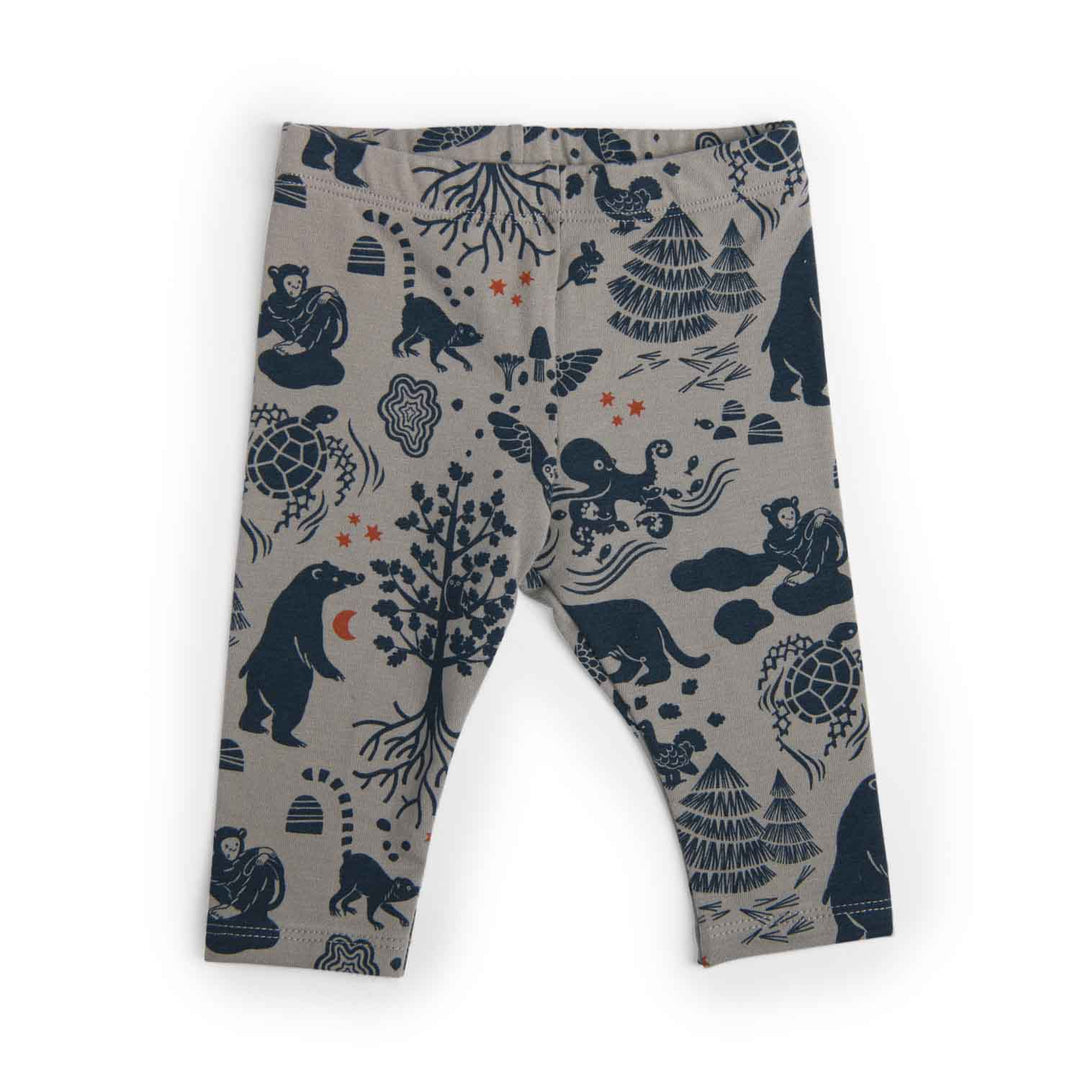 Moulin Roty | Leggings cotone caldo animali selvaggi, Gil