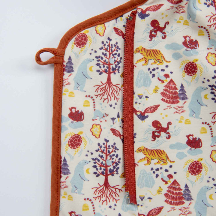 Moulin Roty | Cappotto trapuntato in velluto bio Rosso mattone, Gisele