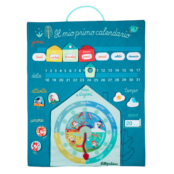 Il mio primo Calendario in Stoffa per Bambini | Lilliputiens 83072 Italiano