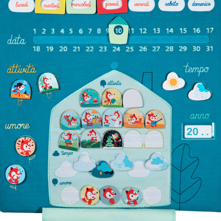 Il mio primo Calendario in Stoffa per Bambini | Lilliputiens 83072