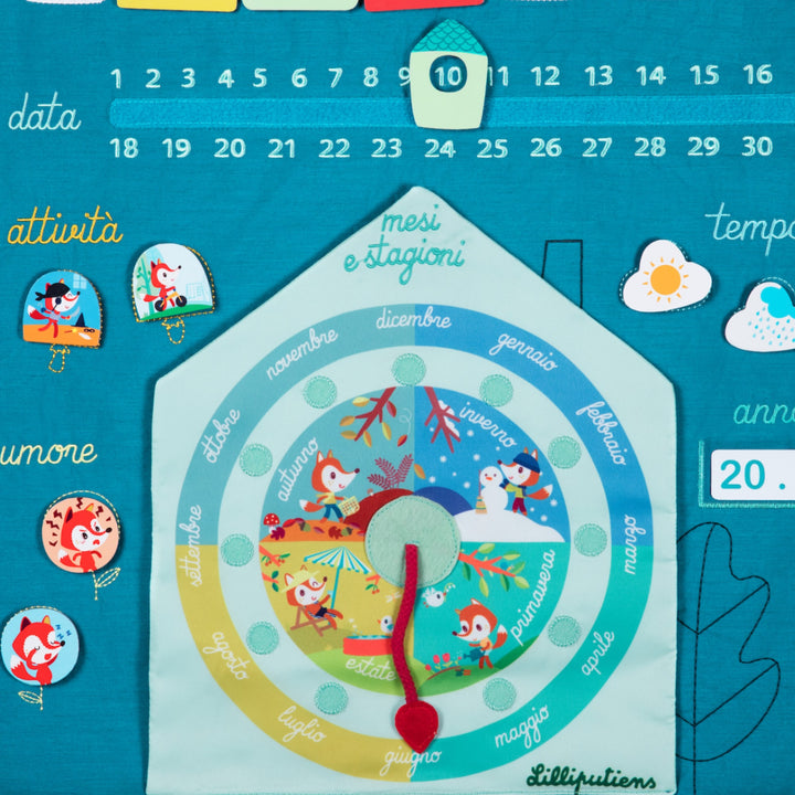 Il mio primo Calendario in Stoffa per Bambini | Lilliputiens 83072