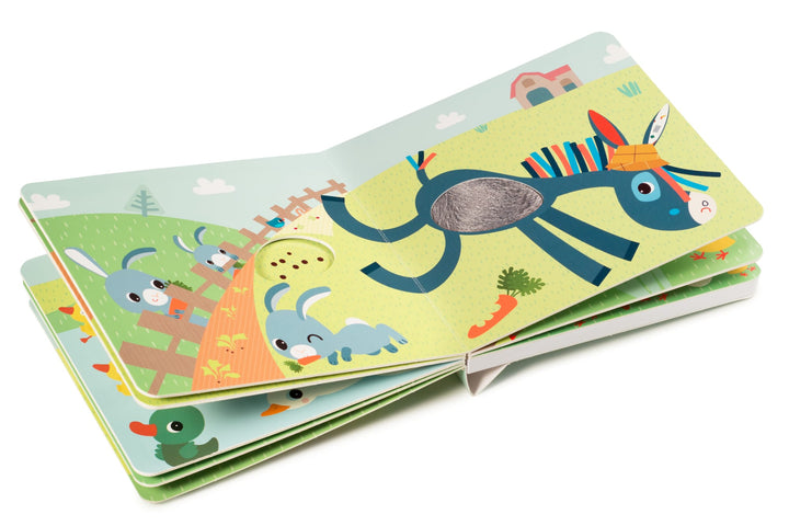 Libro Tattile e Sonoro Animali della Fattoria 10m+ | Lilliputiens 83152