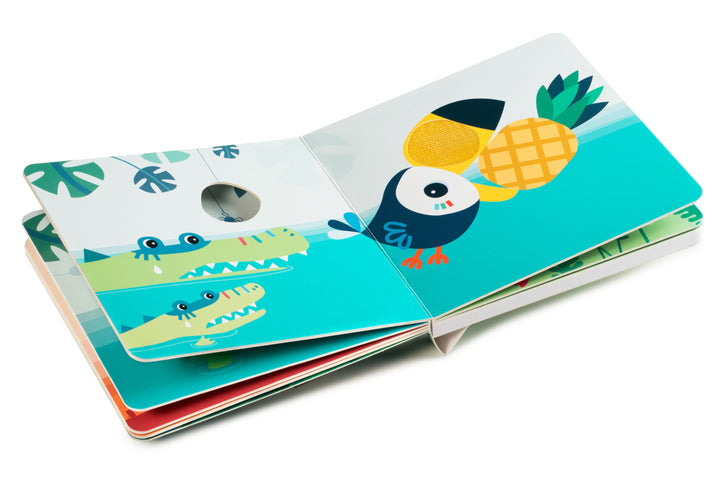 Libro Tattile e Sonoro Animali della Giungla 10m+ | Lilliputiens 83153