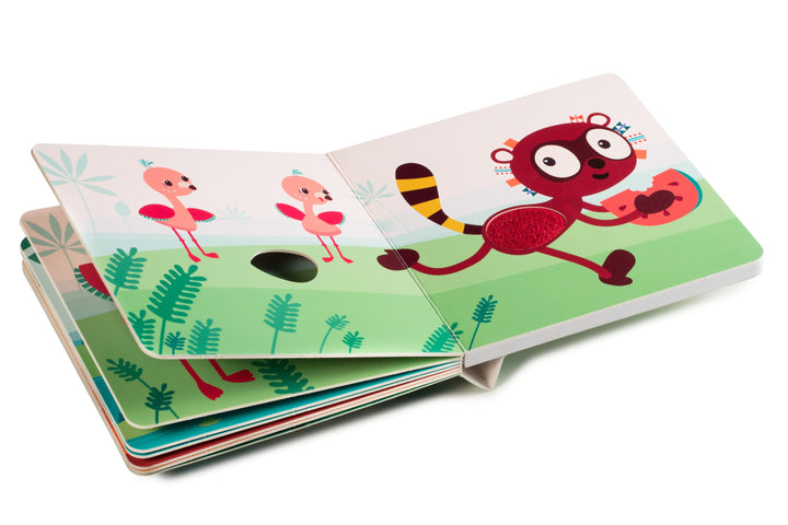 Libro Tattile e Sonoro Animali della Giungla 10m+ | Lilliputiens 83153
