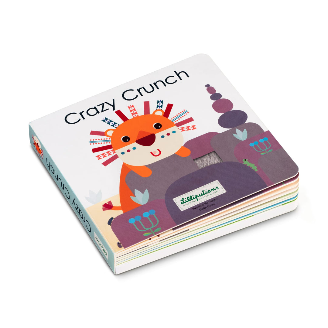 Libro Tattile e Sonoro Crazy Crunch 10m+ | Lilliputiens 83188