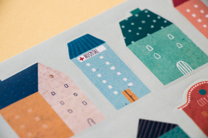 My City removable stickers, 150pcs