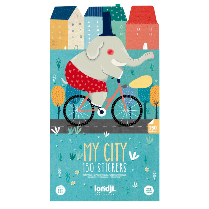 My City removable stickers, 150pcs