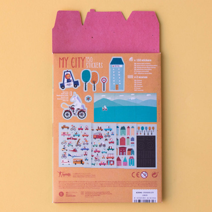 My City removable stickers, 150pcs