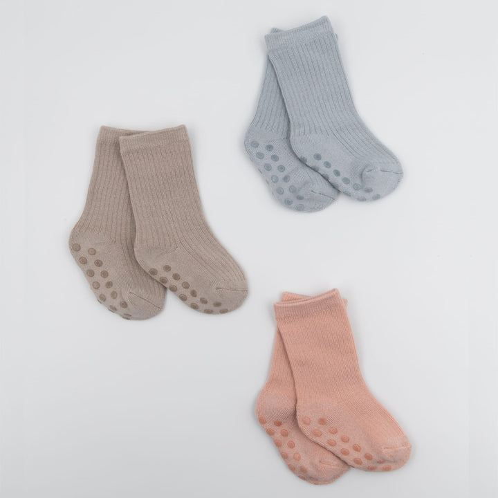 Bamboom | Calze antiscivolo in bambù Azzurro, 0-4 anni