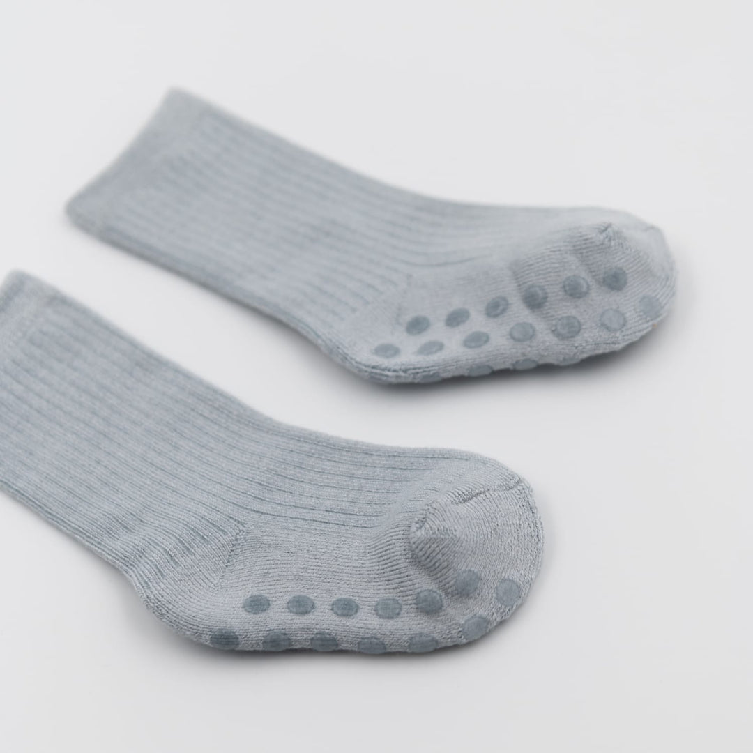 Bamboom | Calze antiscivolo in bambù Azzurro, 0-4 anni